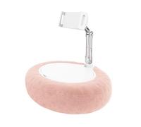 Tablet Pillow Holder, Mobile Phone Cradle, Rotatable Stand, Soft Anti-Slip Base, Ergonomic Viewing Angle, Compact Design, Made from Plush/PP/TPU Material, 13.98x12.2x14.17in