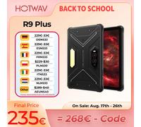 Tablet Resistente HOTWAV R9 Plus Octa-core 5G con Batería Masiva de 20080mAh, Pantalla FHD+ 2K de 11'', Carga Rápida de 20W, Android 15, Cámara de 64MP + 16MP, 8GB de RAM, 512GB de ROM, Linterna para
