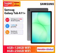 Tablet Samsung Galaxy Tab A11+ WiFi SM-X230 Versión Global, Pantalla TFT de 11 Pulgadas, 7040mAh, Procesador Octa-Core, Conector de Audio Estéreo de 3.5mm Gray
