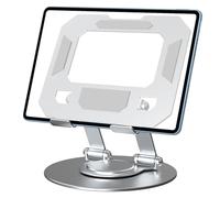 Tablet Stand | Adjustable Desk Holder | 360 Degree Rotating Mount | Foldable Portable Monitor Stand For Drawing Reading Video Calls Lifting Tablet Holder For Home Office Travel Use