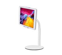 Tablet Stand, Gooseneck Tablet holder, 360 Degree Rotating Phone Holder Desk Stand, Flexible Desktop Tablet Stand for iPad, iPhone, Switch, Samsung Tab, 4.7 - 11" Devices and All Smartphones,White