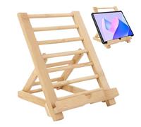 Tablet Stand - Tablet Stand Holder | Folding Tablets Desk Stands | Reading Rest Holder | Desktop Cell PhoneStand | Kitchen Cookbook Stands for E-Readers, Smartphones | Wooden Tablets Stand Adjustable