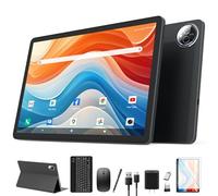 Tableta Android 14 2025 de 11 pulgadas, 128 GB+16 (8+8 expandidos) GB/512 GB ampliable, celular dual 4G con procesador Octa-Core, tableta 2 en 1 con teclado, cámara de 21 MP/batería de 8000 mAh/GPS