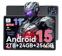 Tableta Android de 15 tabletas, pantalla FHD de 11 pulgadas, 24 GB RAM 256 GB ROM /2 TB TF, tabletas T615 Octa-Core AI de carga rápida de 8000 mAh/18 W, WiFi 5G y cámara de 16 MP, Netflix HD con