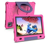 Tableta Android para niños Octa-Core de 10,1 pulgadas con estuche, 64 GB 1 TB expandible para niños pequeños, control parental, cámara dual, Rose Pink