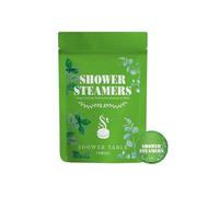 Tableta aromática de menta para baño, limpia suavemente y reconforta la piel corporal, tableta aromática SzL188 (verde, 5,1 x 1,4 cm)