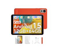 Tableta Blackview ZENO 1 8" FHD AI x Android 15, RAM 12 Go ROM 64 Go/SD 2 To, 6000mAh Widevine L1 1080P WPS, Doble SIM - Naranja