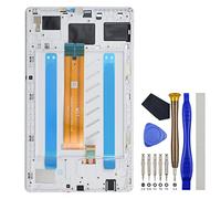 Tableta blanca completa LCD digitalizador pantalla táctil montaje marco de reemplazo para Samsung Galaxy Tab A7 Lite Tab A7 Lite LTE SM-T225 8.7 pulgadas con kit de herramientas