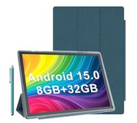 Tableta de 10 pulgadas Android 14 tabletas con funda 6 GB RAM+32 GB ROM + 1024 GB de expansión, tableta de batería de 6000 mAh, 2 MP + 8 MP doble cámara WiFi-6 10.1 pulgadas IPS HD pantalla táctil,