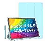 Tableta de 10 pulgadas Android 14 tabletas con funda 6 GB RAM+32 GB ROM + 1024 GB de expansión, tableta de batería de 6000 mAh, 2 MP + 8 MP doble cámara WiFi-6 10.1 pulgadas IPS HD pantalla táctil,