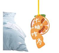 Tableta de aromaterapia de automóviles, tabletas de ambientadoras de aire del automóvil, Tabletas de fragancias de plantas naturales Almohadillas con cuerda ajustable, Desodorizador de olor a limón de