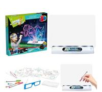 Tableta de arte fluorescente, tabla de bocetos luminosa, pantalla luminosa interactiva, pantalla acrílica lisa, función de expresión de colores visibles de larga cola | Pizarra creativa para criar