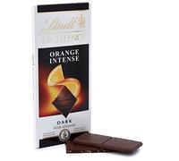 Tableta de chocolate negro Lindt Excellence Naranja - 100 g, pack de 4