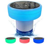 Tableta de Cloro Flotador con Luz Solar RGB de 6 Pulgadas, 1200 mAh Dispensador Flotante para el Parque Acuático de la Piscina