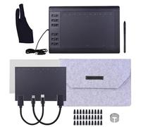 Tableta de Dibujo, Almohadilla de Dibujo Almohadilla de Dibujo para Gráficos Pintura Artística, Diseño de Animación, Edición de Imágenes o Entrada de Escritura a Mano (Paquete 4)