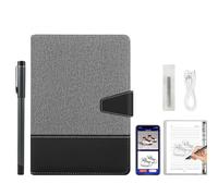 Tableta de Dibujo de portátil Digital con Pluma Inteligente, sincronización en Tiempo Real para digitalizar, convertir a Texto, almacenar y Compartir Notas de Papel,Gray a