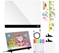 Tableta de dibujo LED - 11.8 Pulgadas Acrílico Luz Tableta Seguimiento Tableta | 4 Iluminación Manera Artesanía Tablet, Niños Luz Niños Seguimiento Dibujo Casa Aula Oficina Strum