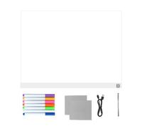 Tableta de dibujo LED 7 colores borrable Touch Control Pintor | Señal de mensajes de luz para la noche en la habitación de los niños Escuela Vacaciones Creativas Dibujo y Colores