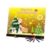 Tableta de dibujo luminosa, material de dibujo borrable - Pizarra Doodle luminosa - para Adolescentes Adultos Niños Escuela Materna Casa Oficina Aula Juegos de Verano Cumpleaños