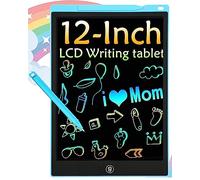 Tableta de Escritura Color LCD 12 Pulgadas, Tablet Escritura Pantalla Colorido Infantil, Tableta Grafica Dibujo Niños Adecuada para el Hogar, Escuela, Oficina, Cuaderno de Notas con Fundas