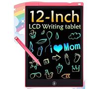 Tableta de Escritura Color LCD 12 Pulgadas, Tablet Escritura Pantalla Colorido Infantil, Tableta Grafica Dibujo Niños Adecuada para el Hogar, Escuela, Oficina, Cuaderno de Notas con Fundas