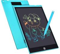 Tableta de Escritura Color Lcd 12 Pulgadas, Tablet Escritura Pantalla Colorido Infantil, Tableta Grafica Dibujo Niños Adecuada Para el Hogar, Escuela, Oficina, Cuaderno de Notas con Fundas (Blue)