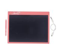 Tableta de escritura electrónica, tableta de dibujo LCD colorida para niños, pantalla vibrante con lápiz, borrado con un solo, pizarra ecológica alimentada por luz para niños (Rosa)