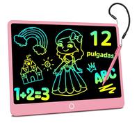 Tableta de Escritura LCD 12 Pulgadas, Electight 2026 Edición Mejorada Tablet Escritura Pantalla Colorido Infantil con Borrable y Bloqueo, para Niñas y Niños de 3-12 Años, para Hogar, Escuela, Rosa