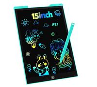 Tableta de Escritura LCD 15 Pulgadas, Colorida Pizarra Tableta Electrónica Gráfica Pizarra Infantil Juguete Juego de Regalo Cumpleaños para Niñas y Niños de 3-9 Años