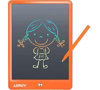 Tableta de Escritura LCD Colores 10 Pulgadas,Pizarra Digital Talla Grande,Pizarra Electrónica para Dibujar Tableta Gráfica Adecuada el Hogar Juguete para Niños/Niñas 3 a 12Años Navidad Regalos-Naranja