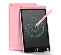 Tableta de escritura LCD de 8 pulgadas con lápiz, reutilizable y ecológica, 50.000 borradores, negro / azul, batería CR2016 incluida, diseño compacto y portátil