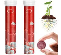 Tableta de fertilizante para plantas, 2 botellas, fertilizante para plantas nutritivo orgánico universal para interiores, bonsáis, suculentas, verduras y frutas..