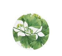 Tableta de fragancia para coche, 4 unidades, diseño de ginkgo biloba para colgar, ambientador para decoración del hogar y la oficina