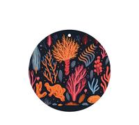 Tableta de fragancia para coche, 4 unidades, diseño de hierba de árbol submarino, para colgar en la tableta, ambientador para decoración del hogar y la oficina