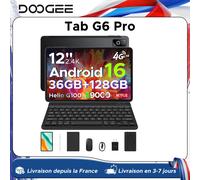 Tableta DOOGEE Tab G6 Pro, Android 16, Gemini AI, Pantalla 2K de 12'', Batería de 9000 mAh, 8 GB de RAM, 128 GB de ROM, Cuerpo Ultrafino, Tableta Inteligente 8GB 128GB Black