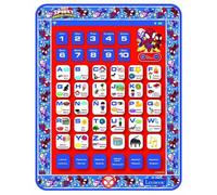 Lexibook, Spidey y Sus Asombrosos Amigos, Tableta Educativa Bilingüe, Juguete para Aprender el Alfabeto Letras números Palabras deletreo y música, Inglés / Español, Azul / Rojo, JCPAD002SPi2