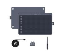 Tableta gráfica Huion HS611 8192 niveles presión USB-C 10 teclas programables gris