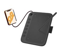 Tableta Grafica UGEE Q6, Tableta Dibujo Digital Portátil de 6 Pulgadas para Teléfono/Computadora/Tableta, Lápiz Capacitivo Sensible a la Presión 8192, Tablet para Dibujar con Cable de Datos, Negro