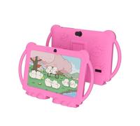 Tableta infantil de 7 pulgadas para niños Android 12 tabletas para niños pequeños con funda protectora de 32 GB + 4 GB WiFi Bluetooth, cámara dual, juegos educativos, control parental, software para