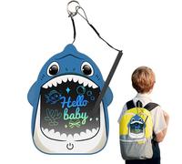 Tableta LCD para escritura Shark - Electrónica 17 x 13 cm 50 G, pizarra para garabatos borrable para niños, bloc de bocetos para dibujo digital | Casa Escuela Viaje Coche Avión Aula Guardería Regalo R