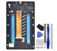 Tableta negra completa LCD digitalizador pantalla táctil montaje marco de reemplazo para Samsung Galaxy Tab A7 Lite Tab A7 Lite Wi-Fi SM-T220 8.7 pulgadas con kit de herramientas