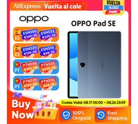 OPPO Pad SE - Tablet 11” LCD Mate 90Hz, batería 9340 mAh, 4 Altavoces Hi-Res, 128GB + 4/8GB RAM, Carga rápida 33W, IA integrada, ColorOS 15 - Ultrafina y Ligera