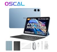 Tableta OSCAL Pad 100 Android 15 8+16/12+24GB 36GB RAM 256GB ROM 9000mAh 36+256+K2 azul