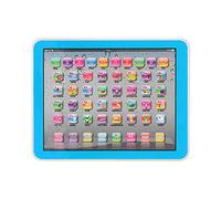 Tableta para Bebés, 123 Números ABC Música Educativa Juguete Preescolar Tableta de Aprendizaje, Desarrollo Temprano Color Electrónico Tableta para Bebés Juguete para 6 12 18 Meses de Edad(Azul)