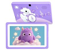 Tableta para niños de 7 pulgadas, 32 GB, tableta para niños de 3 a 7 años con WiFi YouTube, toneladas de contenido sin conexión, control de padres, tabletas Android para niños pequeños con soporte de