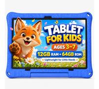 Tableta para niños, tablet Android 15 de 10.1 pulgadas para niños, 12 GB + 64 GB, Octa-Core, batería de 6000 mAh, WiFi 6, aplicaciones preinstaladas para niños, control parental, ABCmouse para 30 días
