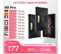 HOTWAV R9 Pro tableta robusta 11 ''FHD + pantalla 2K 20080mAh batería masiva Pad Android 14 6GB 256GB cámara Global 4G Tablet PC R9 Pro Red