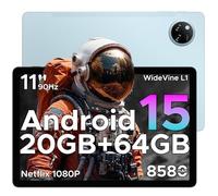 Tableta Tab A9+ Android 16 AI de 11 Pulgadas, Unisoc T7200, Octa-Core 8580 mAh, Android 20 GB de RAM + 64 GB de ROM (TF 2TB), WiFi5 Tablets PC, 90Hz-1080P, WidevineL1/Face ID/OTG/GPS/Dual Speaker