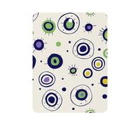 Tabletas cuadradas de aromaterapia con aroma a lavanda para coche, con tarjetas perfumadas impresas en círculo verde, ambientadores para coche, cajones de coche y decoración del hogar