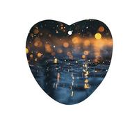 Tabletas de aromaterapia con forma de corazón para coche, patrón de gotas de lluvia brillantes, tarjetas perfumadas, ambientadores de coche para armario, cajones de coche y decoración del hogar
